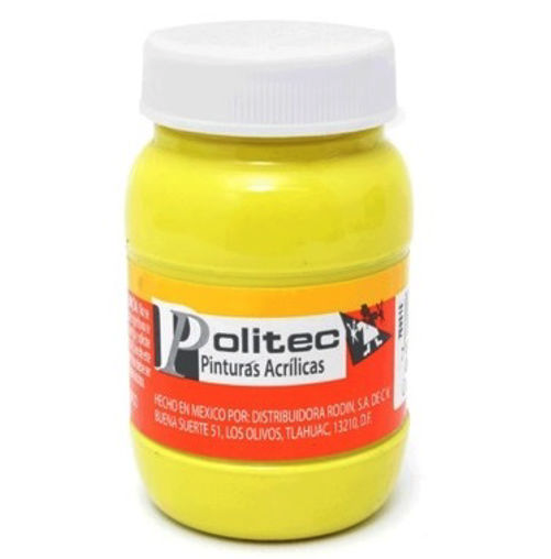 [10-234120] PINTURA POLITEC 100ML LIMON HANZA