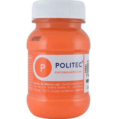 [10-234122] PINTURA POLITEC 100ML NARANJA