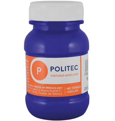 [10-234124] PINTURA POLITEC 100ML AZUL COBALTO