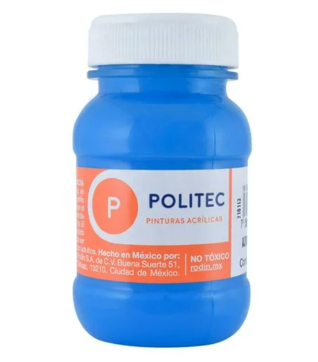 [10-234126] PINTURA POLITEC 100ML AZUL CELESTE