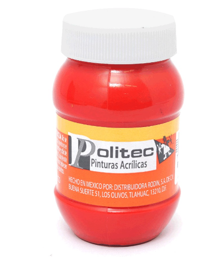 [10-234128] PINTURA POLITEC 100ML ROJO