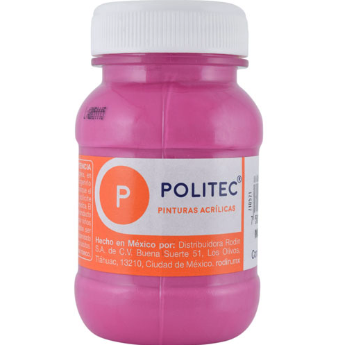 [10-234142] PINTURA POLITEC 100ML ROSA MEXICANO