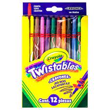 [10-134198] COLORES CRAYOLA TWISTABLES C/12 PZAS
