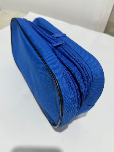 [10-166046] ESTUCHE DE TELA GRANDE C/CIERRE DOBLE COLOR LISO 