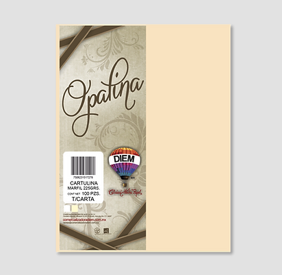 [10-657044] OPALINA MARFIL 125GR. CARTA C/100 HOJAS