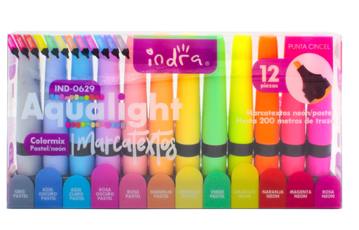 [10-630164] MARCATEXTOS INDRA PASTEL/NEON IND.0629 C/12