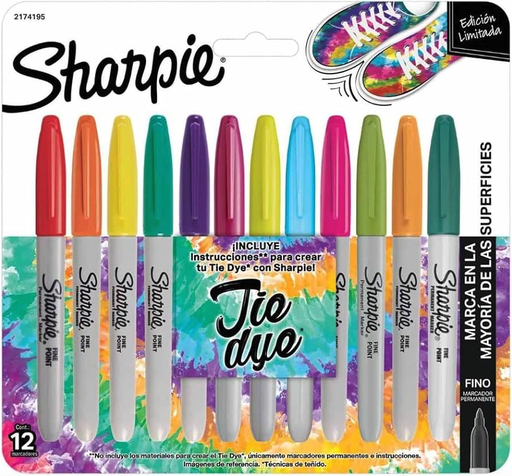 [10-130996] MARCADOR SHARPIE TIE DYE C/12 SURTIDO