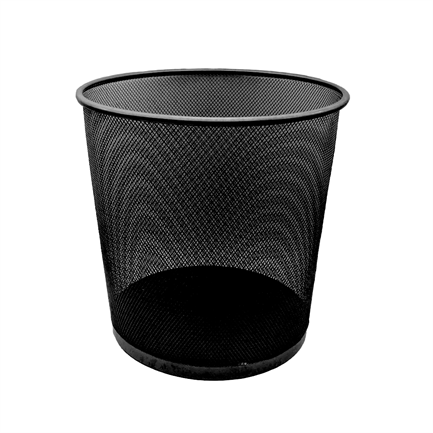 [17-165RG] CESTO DE BASURA 20L MALLA NEGRO