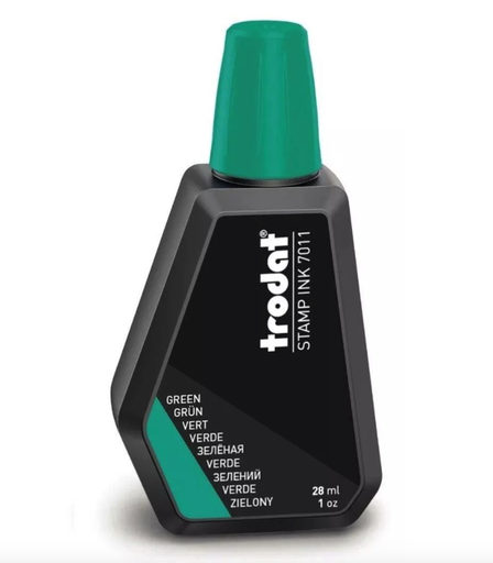 [17-07449] TINTA TRODAT P/SELLO GOTERO 28ML VERDE