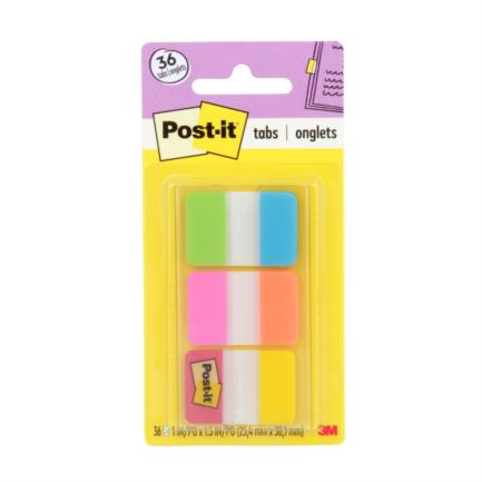 [13-686ALO] NOTAS ADHESIVAS BANDERITA POST IT 3M 680 SEMIRIGIDA COLORES BRILLANTES