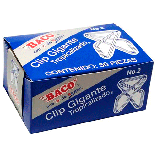 [10-122022] CLIP BACO GIGANTE MARIPOSA NO.2 CAJA CON 50 PZAS.