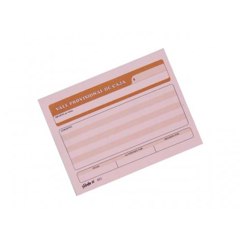 [10-240036] BLOCK ISI 051 VALE PROVISIONAL CAJA