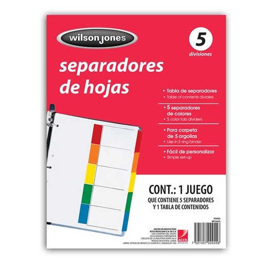 [10-102004] SEPARADOR WILSONJONES P2456 C/8 SEPARADORES