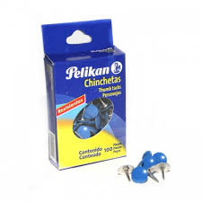 [10-328110] CHINCHES PELIKAN AZUL        CAJA C/100 PZAS.