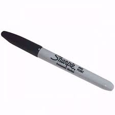 [10-130810] MARCADOR SHARPIE P/F NEGRO 