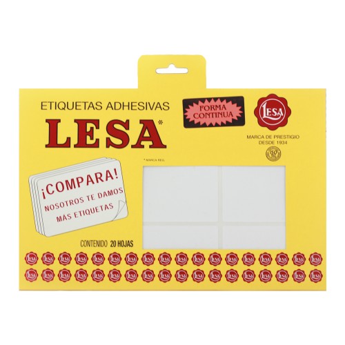 [10-266024] ETIQUETAS LESA 13 BCA 180 66X43 MM