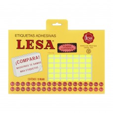 [10-266042] ETIQUETAS LESA 1 AMAR. 1800 12X8 MM