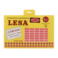 [10-266050] ETIQUETAS LESA 4 ROJO 1400 20X8 MM