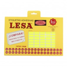 [10-266054] ETIQUETAS LESA 4 AMAR. 1400 20X8 MM