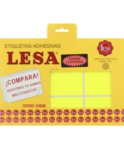 [10-266060] ETIQUETAS LESA 6 AMAR. 450 38X13 MM