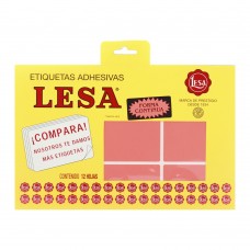 [10-266074] ETIQUETAS LESA 13 ROJO 90 66X43 MM