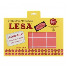 [10-266080] ETIQUETAS LESA 16 ROJO 160 48X32 MM
