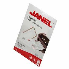 [10-590044] ETIQUETA JANEL P/LASER 5260 25X67 MM C/25 H.