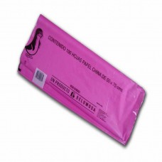[10-248550] PAPEL DE CHINA 50X75 PTE. C/100 ROSA MEXICANO