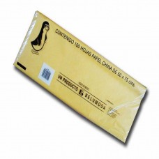 [10-248504] PAPEL DE CHINA 50X75 PTE. C/100 AMARILLO CANARIO