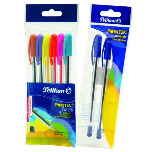 [10-328366] BOLIGRAFO PELIKAN POINTEC PTE. C/6 COLORES PASTEL