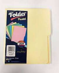 [10-657360] FOLDER CARTA CREMA PTE/100PZAS DIEM
