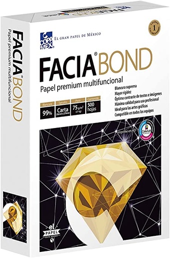 [10-248898] HOJA BOND T/OFICIO FACIA-BOND PTE C/500HJ 99%BLANCO