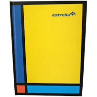 [10-396014] LIBRETA EMPASTADA 192 H. ESTRELLA FORMA FRANCESA 1/4