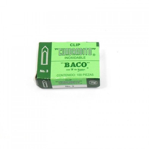 [10-122014] CLIP BACO CUADRADITO NO.1 C/100