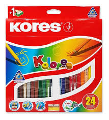 [10-262114] COLORES KORES TRIANGULAR C/24 PZAS.