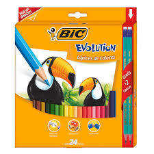 [10-132174] COLORES BIC EVOLUTION C/24 PZAS