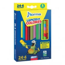 [10-230186] COLORES NORMA LARGOS C/24 PZAS.