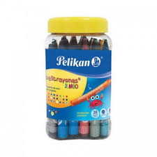 [10-328500] CRAYON PELIKAN TRIANGULAR JUMBO BOTE C/28 P