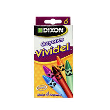 [10-170088] CRAYONES VIVIDEL C/6 DELGADOS  NO.57430