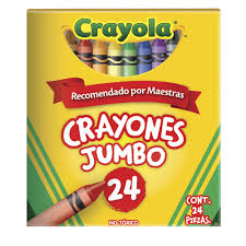 [10-134022] CRAYONES CRAYOLA JUMBO CON 24 PZAS.