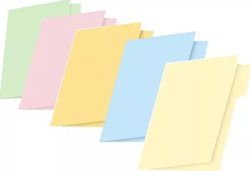 FOLDER CARTA SUELTO EN COLORES PASTEL