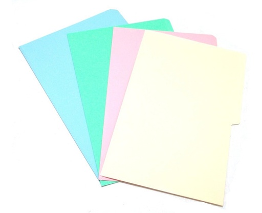FOLDER OFICIO SUELTO EN COLORES PASTEL