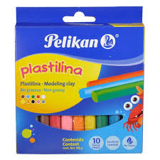 [10-328072] PLASTILINA PELIKAN CAJA CON 10 BARRAS