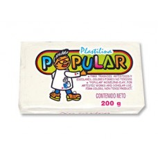 [10-120006] PLASTILINA POPULAR 200 GRS BLANCA