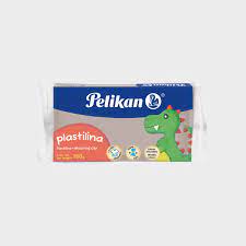 [10-328572] PLASTILINA PELIKAN BARRA 180 GRS. GRIS