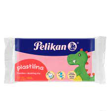 [10-328580] PLASTILINA PELIKAN BARRA 180 GRS. ROSA