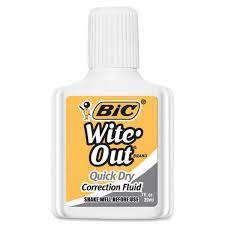 [10-132122] CORRECTOR BIC WHITE OUT (RAPID)