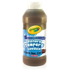 [10-134080] PINTURA CRAYOLA TEMPERA 237 ML. CAFE