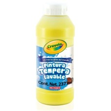[10-134084] PINTURA CRAYOLA TEMPERA 237 ML. AMARILLO