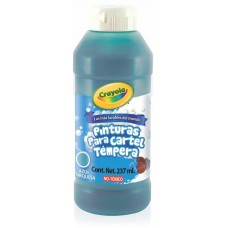 [10-134096] PINTURA CRAYOLA TEMPERA 237 ML. AZUL TURQUE